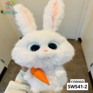 conejo snowal sin ropa SIN ZANAHORIA 30CM - RELLENO