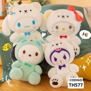 KITY Y AMIGAS DIZFRAS DE OSO 35CM x3 - SIN RELLENO