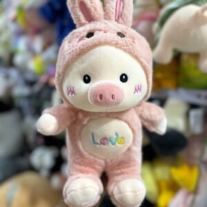 OFERTA CHANCHO LOVE DISFRAZADO DE CONEJO 30 CM