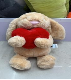 CONEJO PATILARGA CORAZON 45CM FUNDA