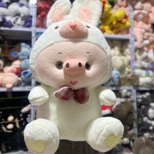 Chancho disfrazado de conejo 70cm